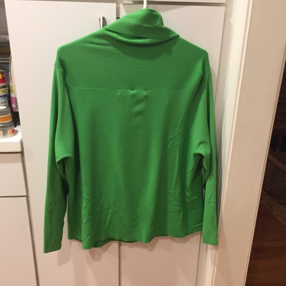 Jamie Sadock Knit Cardigan Kelly Green XL NWT MSRP $170 - Picture 4 of 8